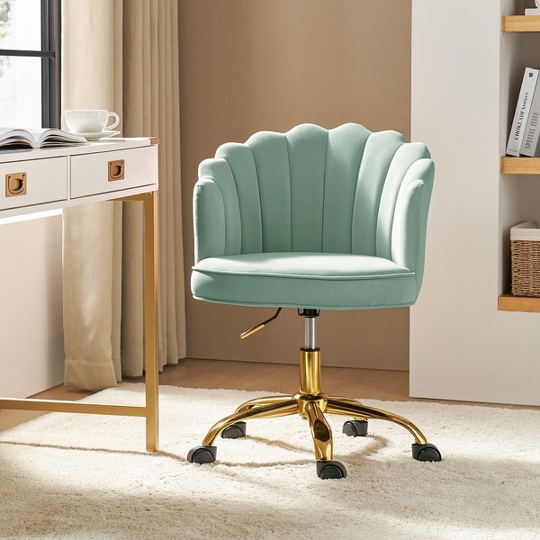 Ramiro Modern Velvet 360 Swivel Height Adjustable Tufted