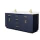 Option Dark Blue / White Quartz Top / Brushed Gold