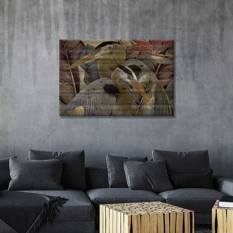 Two to Tango Print On Wood by Steve Hunziker - Multi-Color