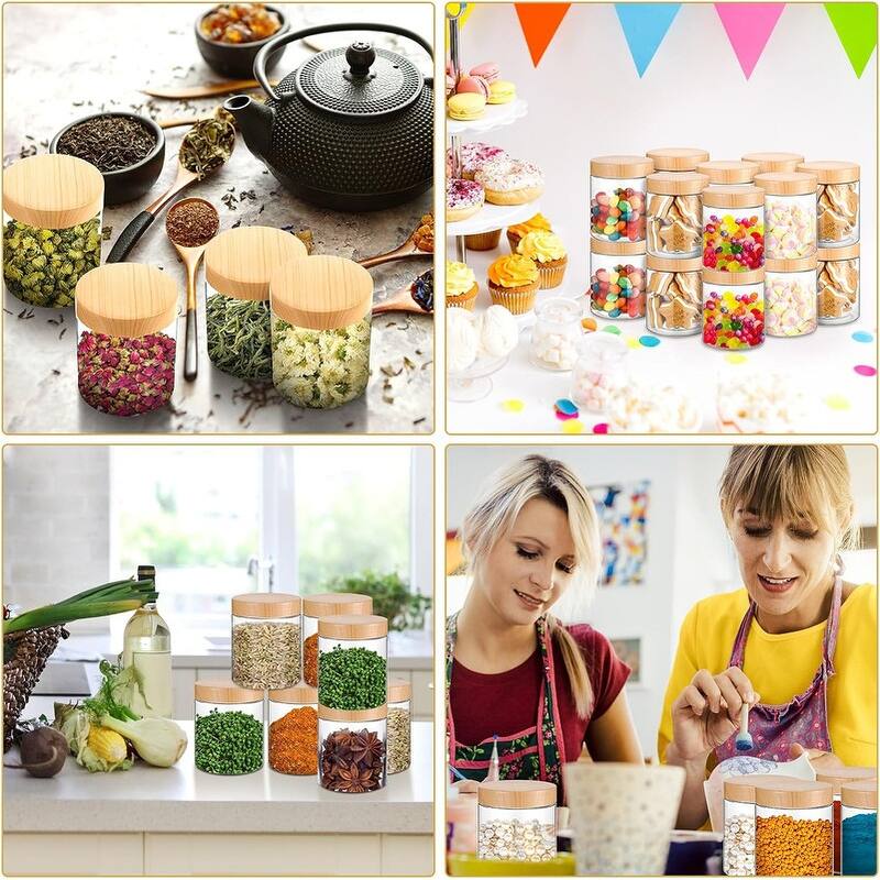 Plastic Spice Jars Bulk with Bamboo Lids On Sale Bed Bath & Beyond