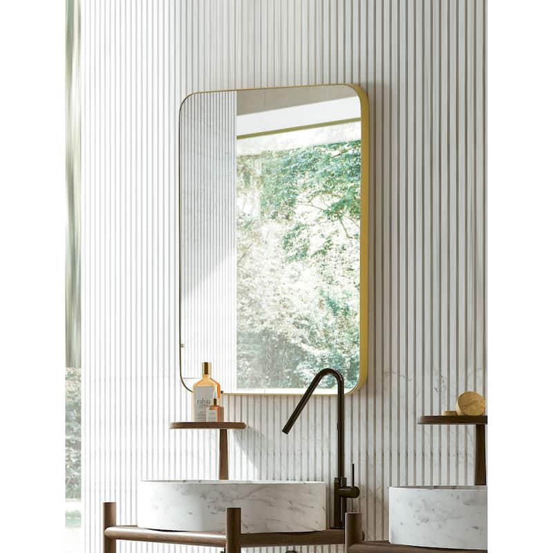 SUMMER STAR Gold Flat Wall Mirror - 22x30