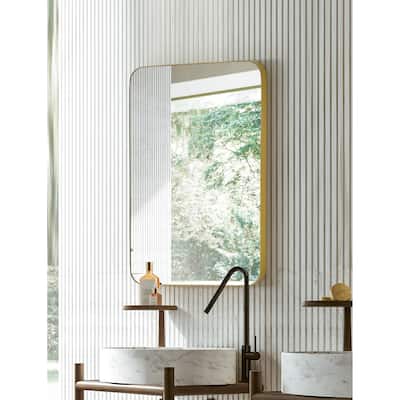 SUMMER STAR Gold Flat Wall Mirror - 22x30