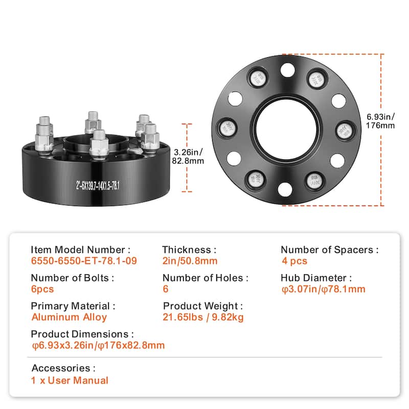 Wheel Spacers，Wheel Adapters Fit for Various Cars.