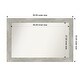 preview thumbnail 27 of 119, Dove Greywash Framed Non-Beveled Custom Wall Mirror, Bathroom Vanity Mirror Outer Size: 50 x 33