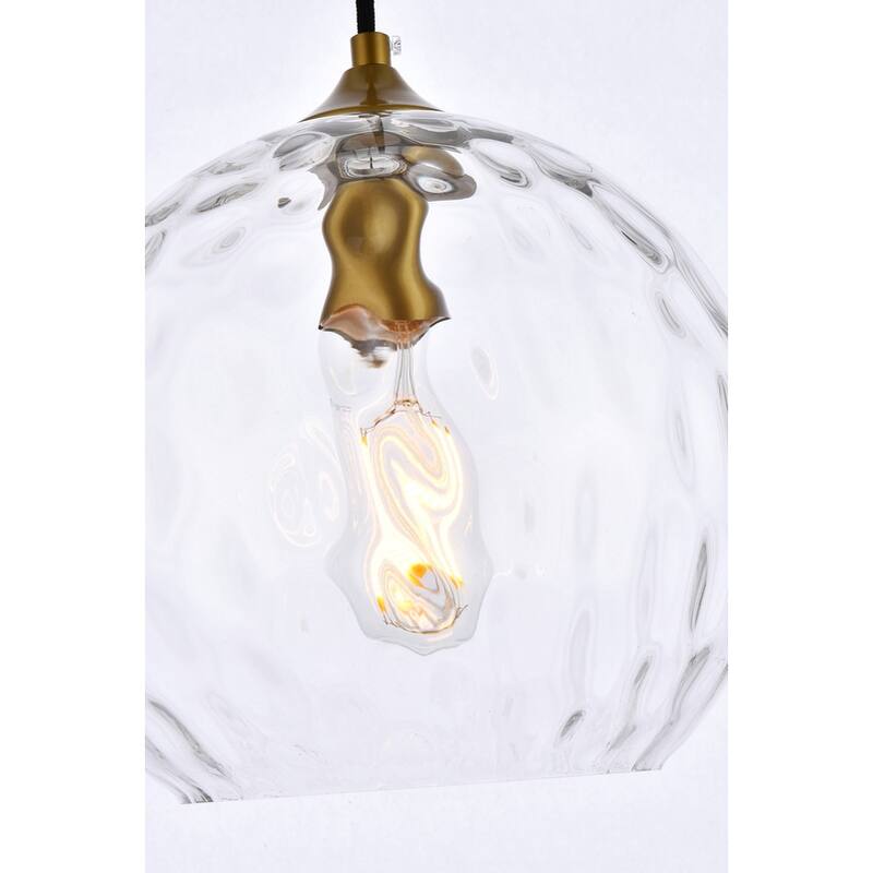Chloe 10-inch Metal and Glass Light Pendant - 10 Inch