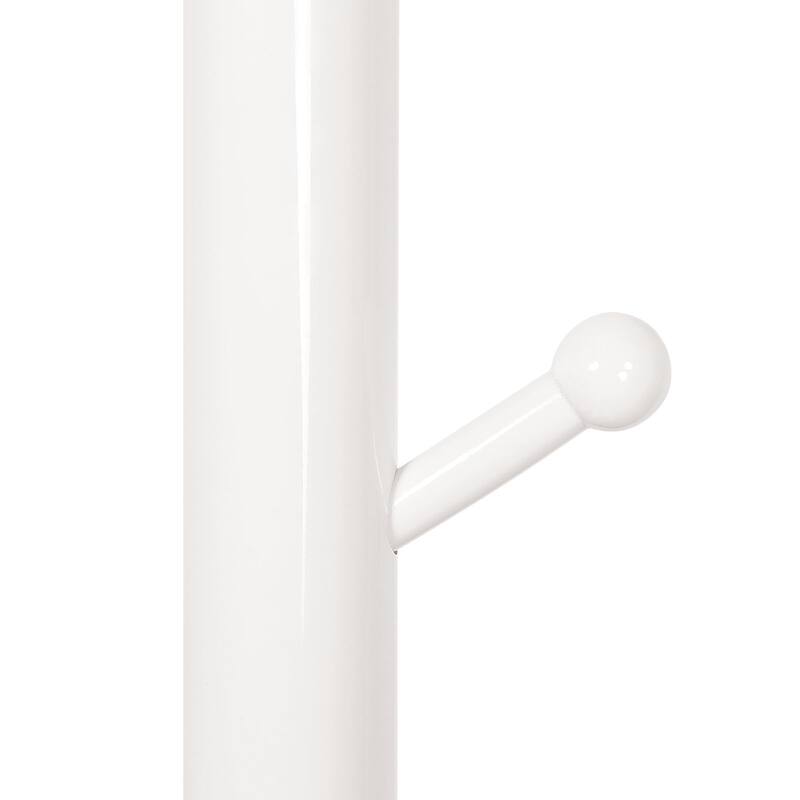 Tree-branch Rubberwood Freestanding Coat Rack with Hooks