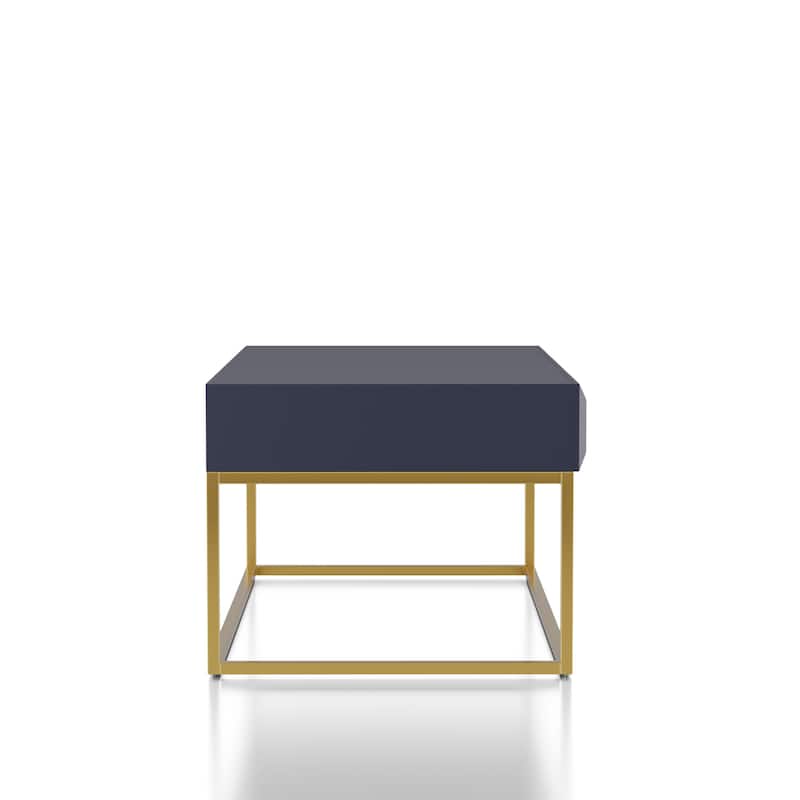 Bird Contemporary 47-inch Steel 2-Drawer Coffee Table by Furniture of America