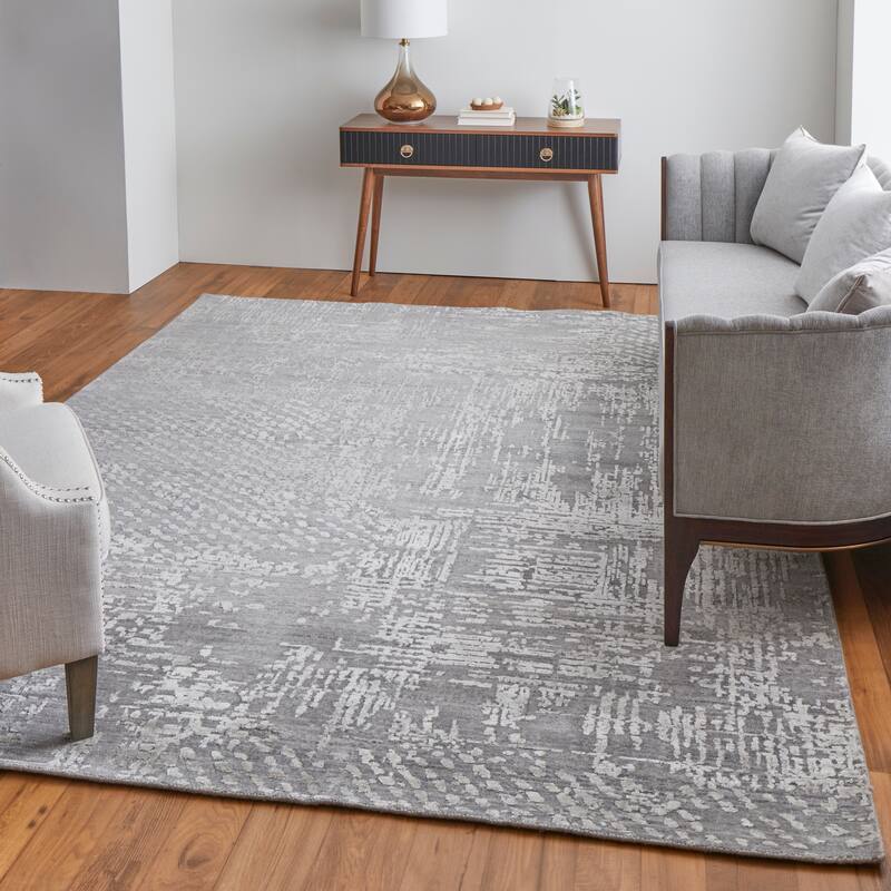 Grand Bazaar Kinton Hand Woven Abstract Modern Area Rug
