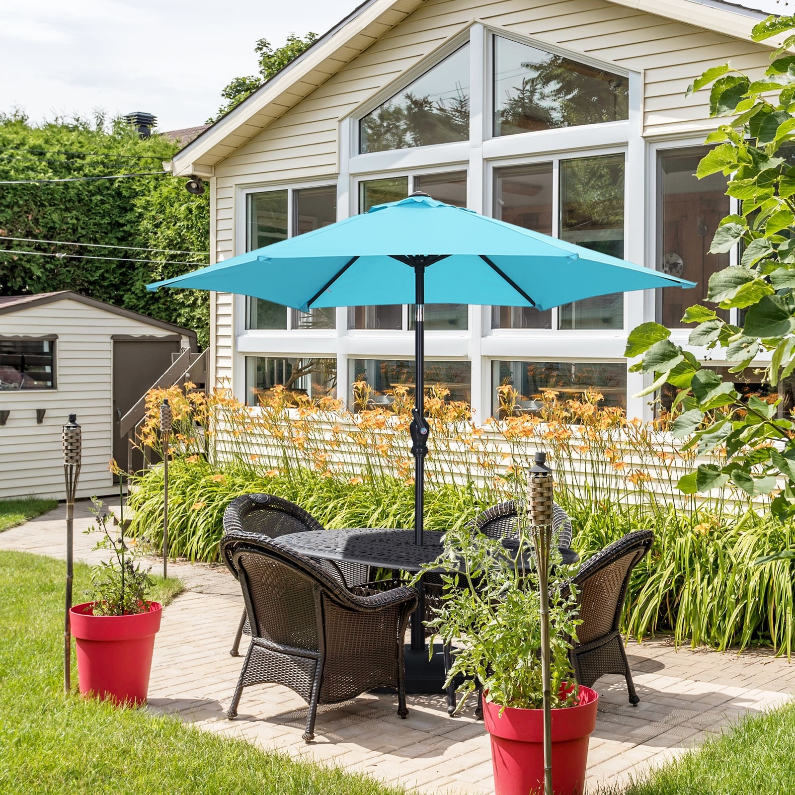 ボトムス house on the hill 90 (Umbrella) Ainfox-Patio-Umbrella-Without-