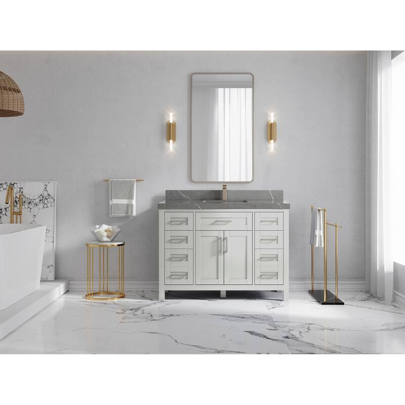 Willow Collections 48 in. W x 22 in. D Cambridge Single Sink Bathroom Vanity with Countertop