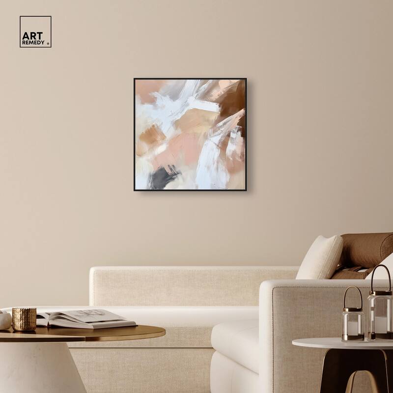 Taupe and Ash I Canvas by Art Remedy