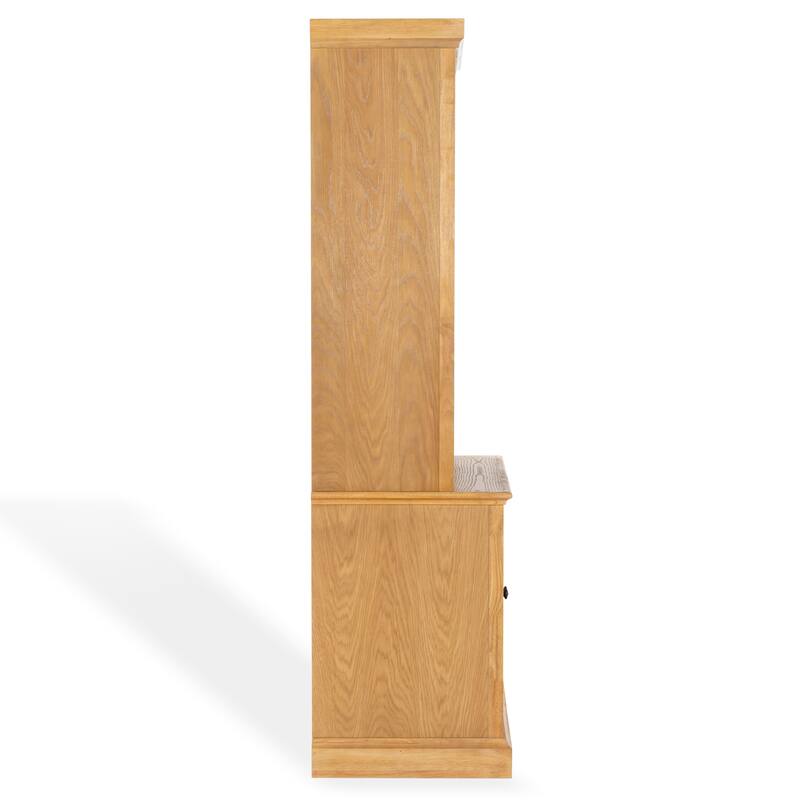 SAFAVIEH Couture Haylina 4-Shelf Wood Bookcase - 40"W x 21"D x 79"H