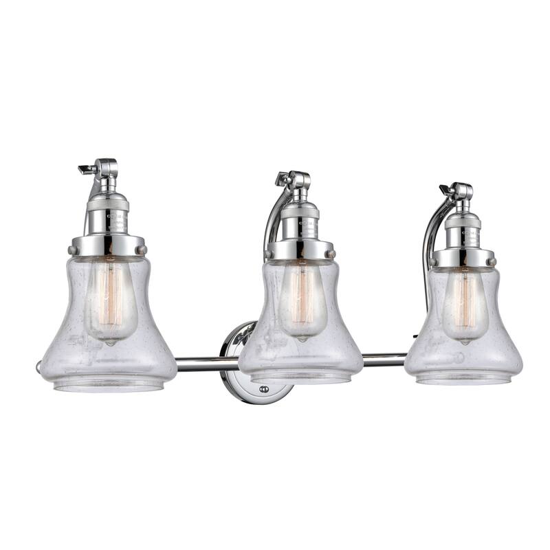 Innovations Lighting Bellmont 3 Light 28" Wide Bathroom Vanity Light - Polished Chrome / Seedy