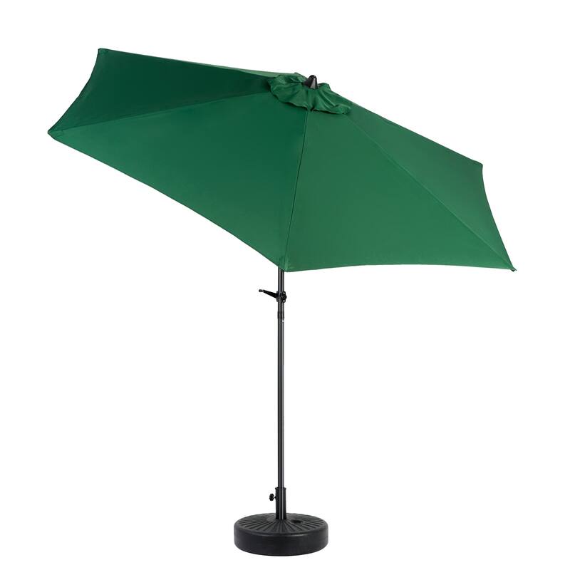 104" Patio Umbrella with Push Button Tilt,6 Ribs and Crank (No Base)