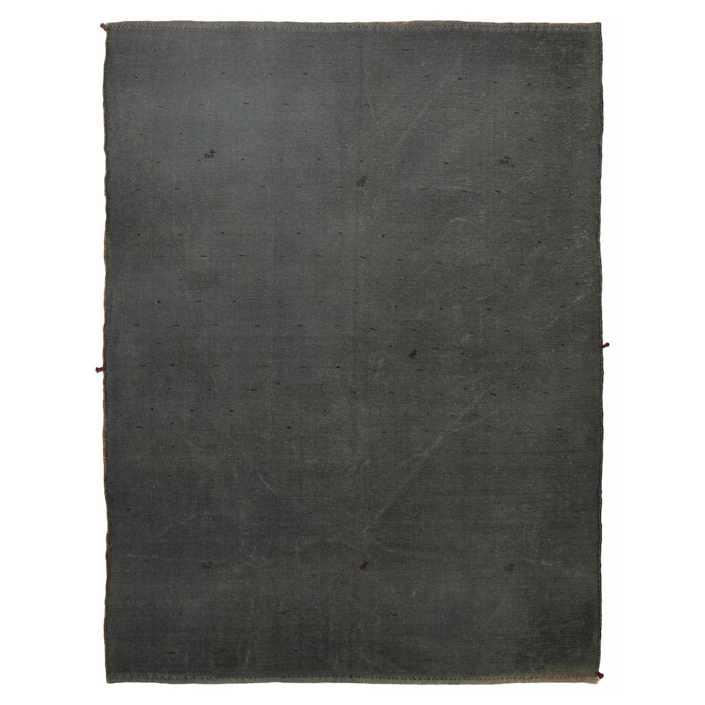 ECARPETGALLERY Flat-Weave Color Transition Teal Wool Tapestry Kilim - 4'10 x 6'5