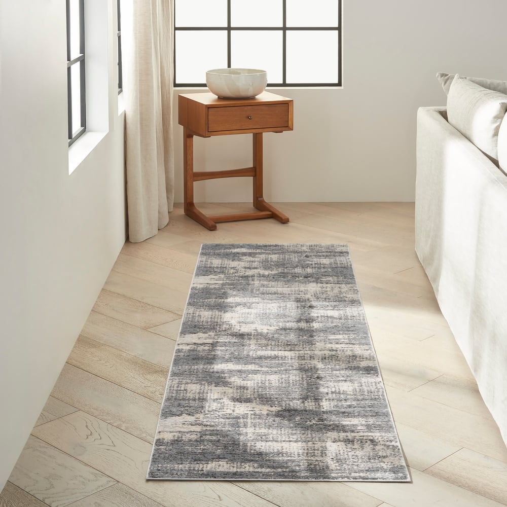Calvin Klein Rush Abstract Modern Neutral Area Rug