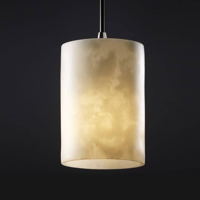 Porch & Den Forestel Cloud Resin Shade/Brushed Nickel 1-light Mini-Pendant
