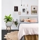 preview thumbnail 8 of 10, Cube Design White Round MgO Planter with Wood Legs Large