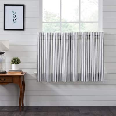Sawyer Mill Black Ticking Stripe Tier Set of 2 L36xW36