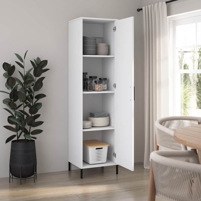 Essence Narrow Kitchen Pantry Cabinet by Bush Furniture