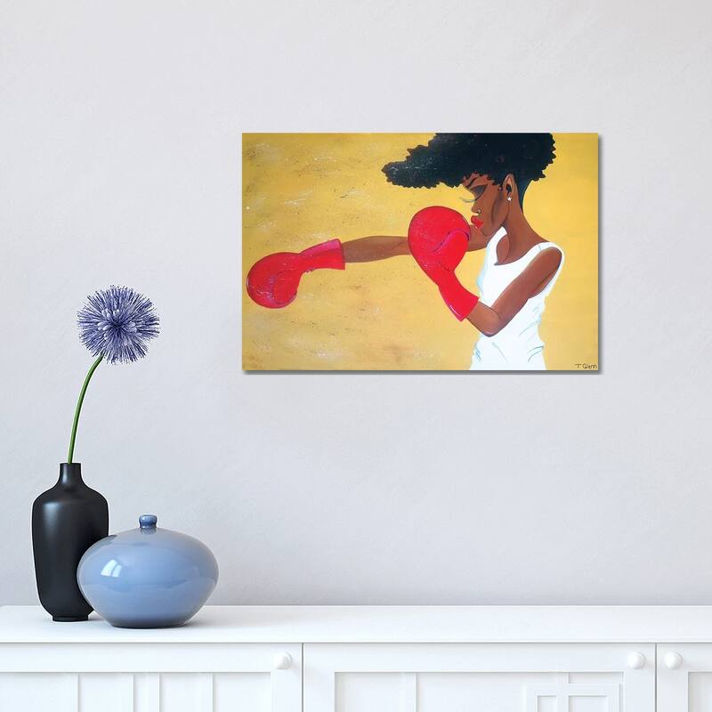 iCanvas "Heart Of A Champion" by Tiffani Glenn Canvas Print - 12x18x1.5