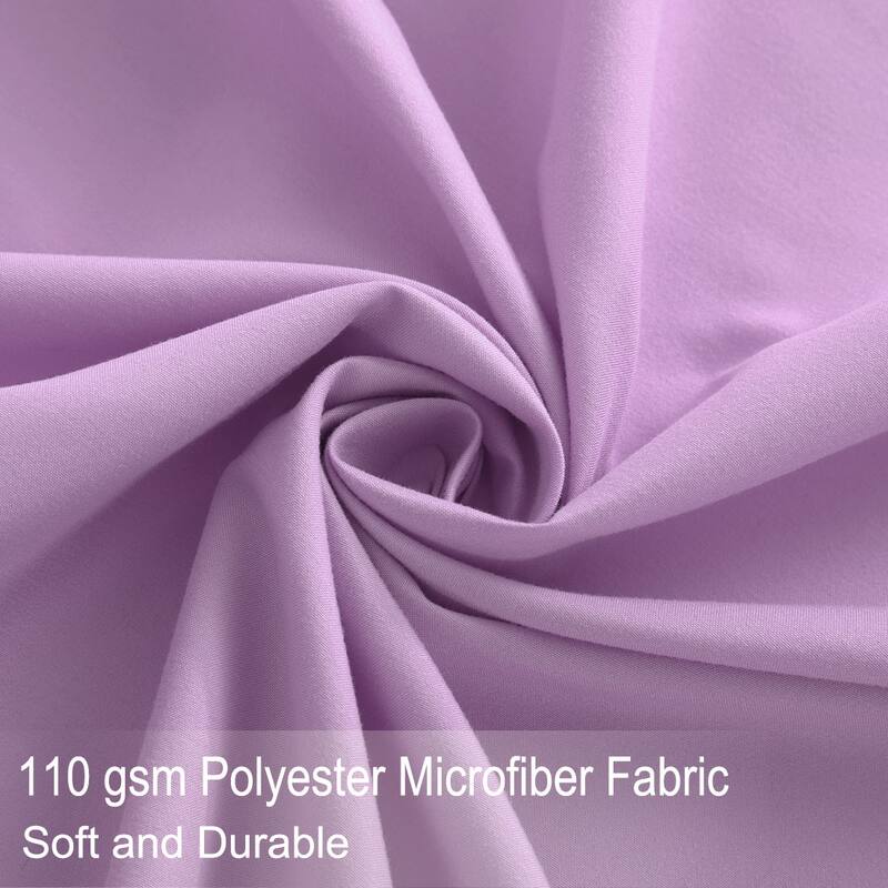 Solid 4 Piece Bed Sheet Set 110gsm Polyester Microfiber