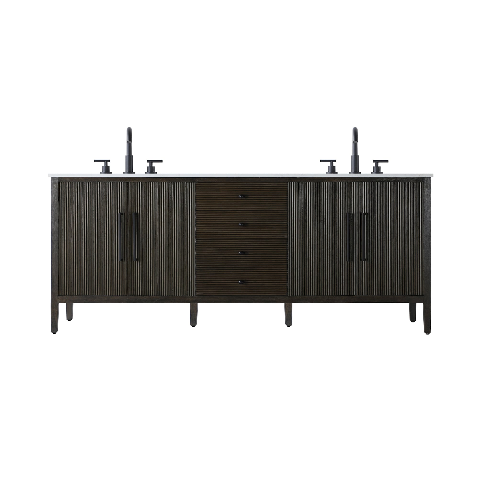 Elegant Lighting VF29684D Blakely 84" Free Standing Double Basin