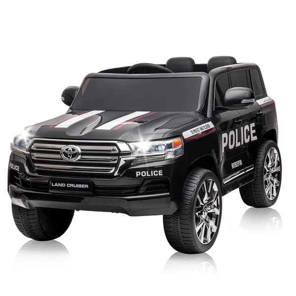 slide 2 of 39, Electric Kids Ride-On Car SUV - 2 Seater Licensed Land Cruiser Black