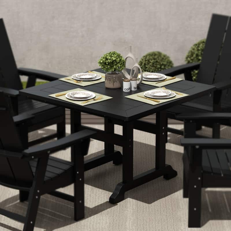 Laguna Hdpe All Weather Outdoor Patio 43" Square Dining Table