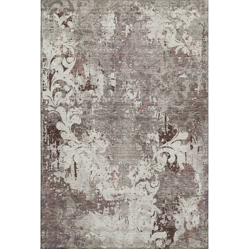 Premium Washable Super Soft Traditional Damask Mayfield Rug