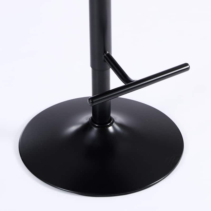 Swivel Barstools Adjusatble Seat Height from 25-33 Inch, with Backs Comfortable Tufted for Homeand Kitchen Island (Set of 2)