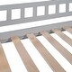 preview thumbnail 3 of 6, Grey Stairway Twin Size Loft Bed with Two Drawers and Slide