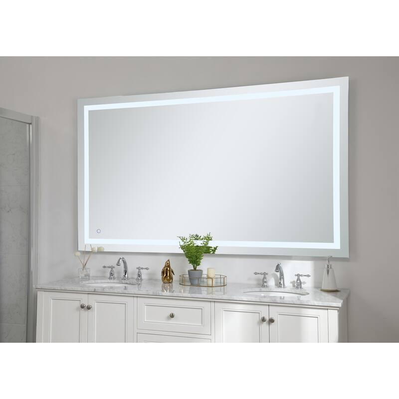 Elegant Lighting Helios 42" x 72" Rectangular Frameless Wall Mounted