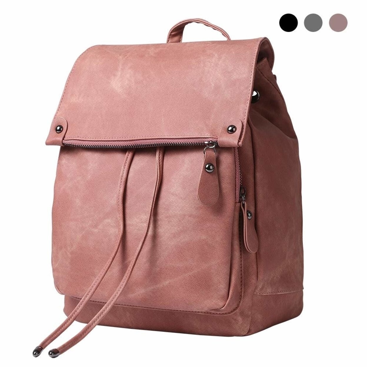 Shop Women Backpack Waterproof Anti Theft Lightweight Pu Leather Nylon School Shoulder Bag Travel Backpack Girls Ladies Overstock 27518274