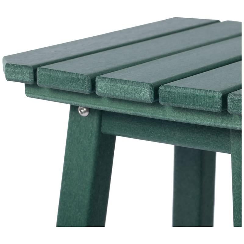 Polytrends Laguna Hdpe All Weather Outdoor Patio 24" Square Counter Stool