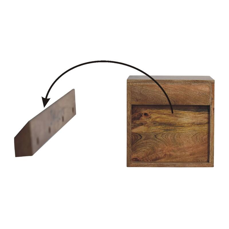 Artisan Furniture Solid Wood Floating Mini Classic Nightstand