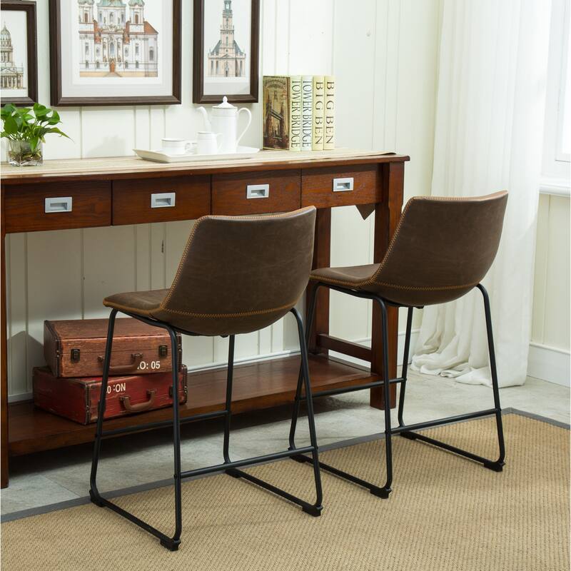 Vintage Counter Height Stools,Set of 2