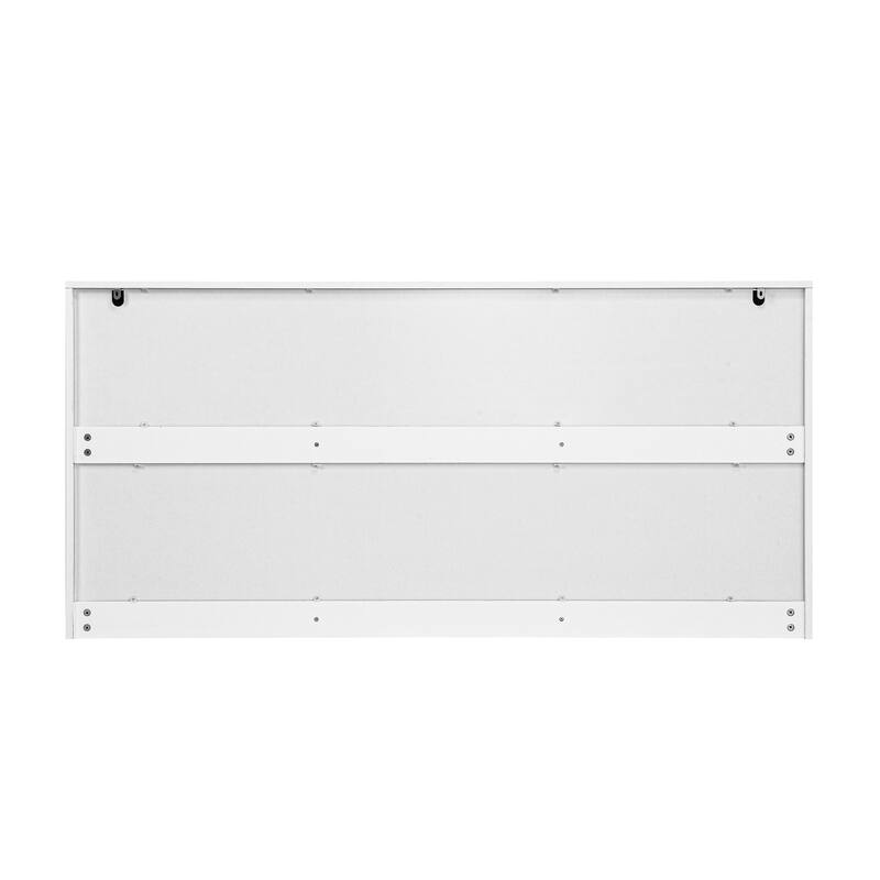 63" Long Dresser for Bedroom, Wooden Dresser Chest of 9 Drawers Storage Cabinet for Living Room Entryway