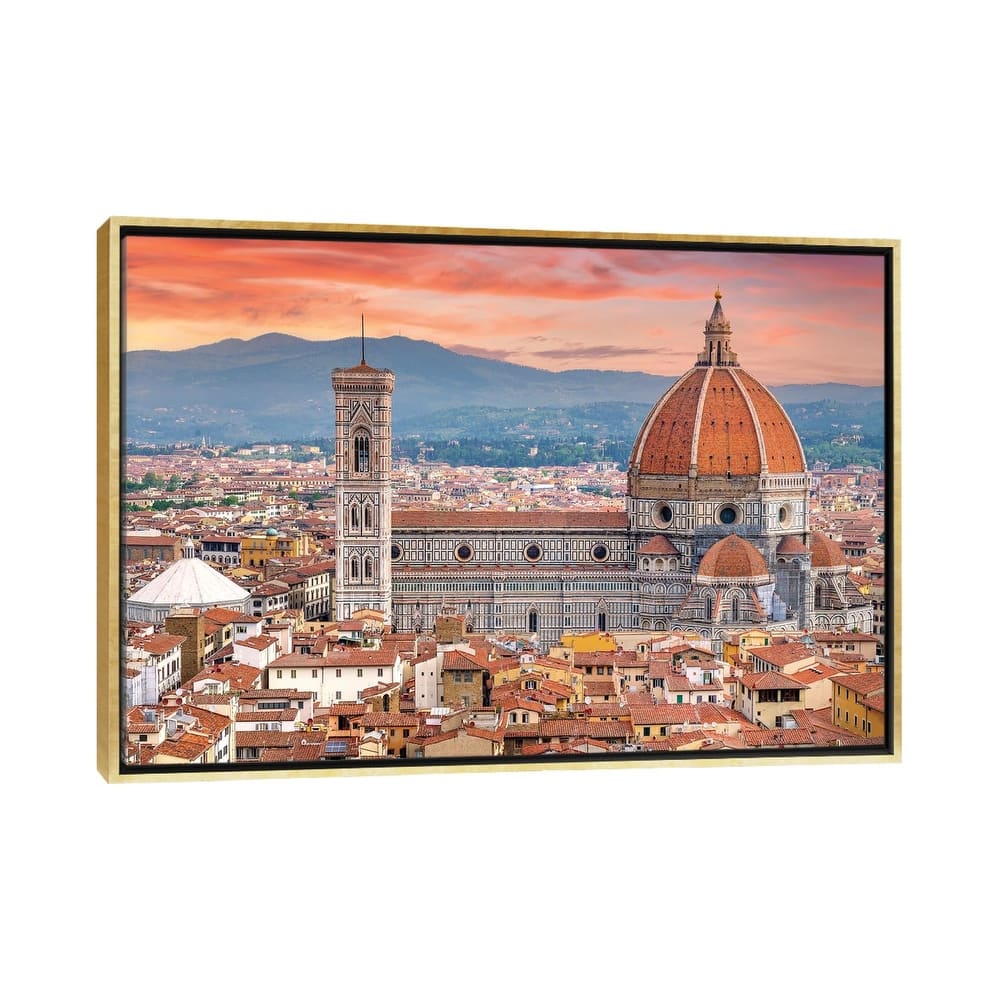 iCanvas "Il Duomo Florence Sunset,Italy" by Susanne Kremer Framed Canvas Print