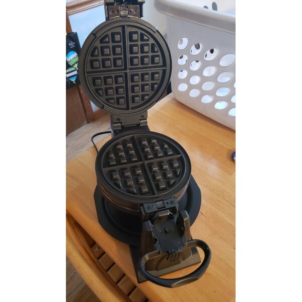 hamilton beach double belgian waffle maker with removable nonstick plates