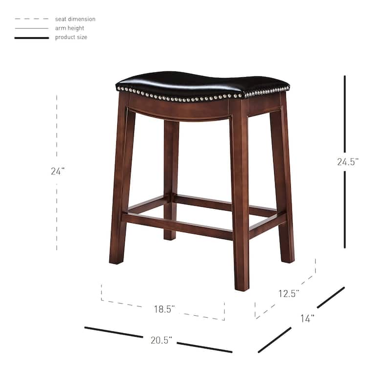 NPD Furniture Elmo Bonded Leather Counter Stool