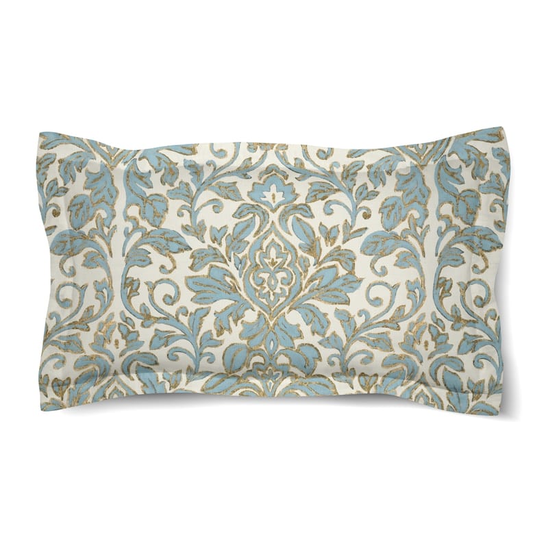 Laural Home Antique Damask Comforter Sham - King