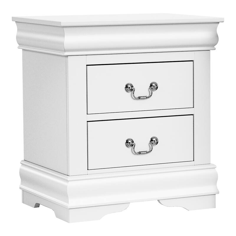 Furniture of America Mayday Modern Solid Wood 2-Piece Sleigh Bedroom Set