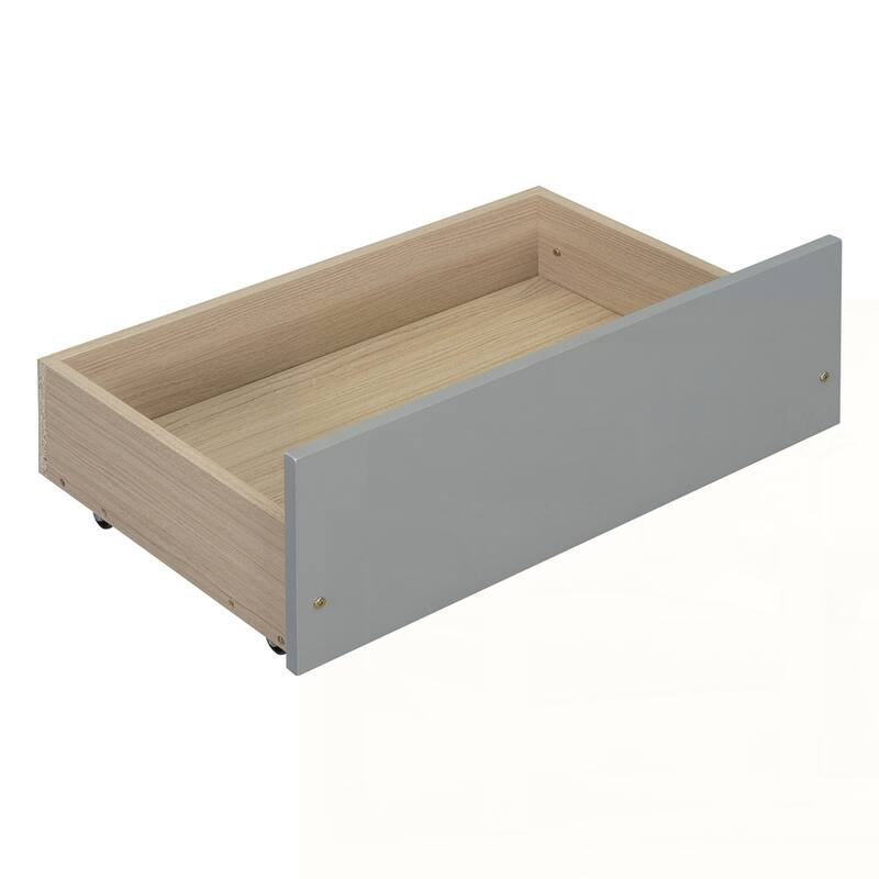 Wooden platform bed with Multi-functional Storage Space