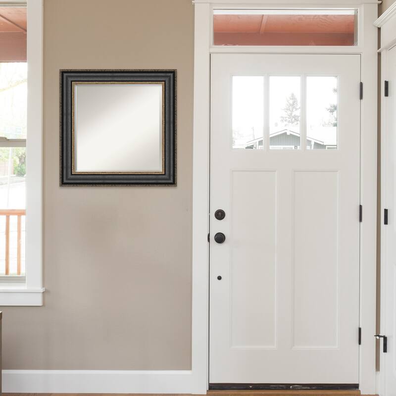 Beveled Wall Mirror - Thomas Black Bronze Frame - Thomas Black Bronze