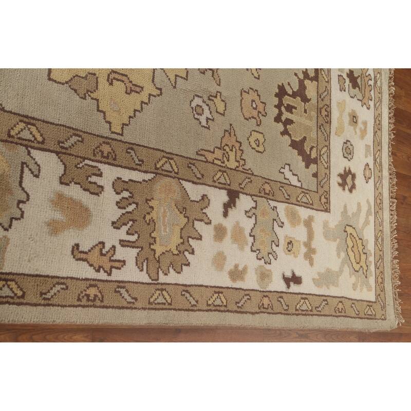 Oushak Oriental Area Rug Handmade Bedroom Wool Carpet - 9'1"x 11'11"