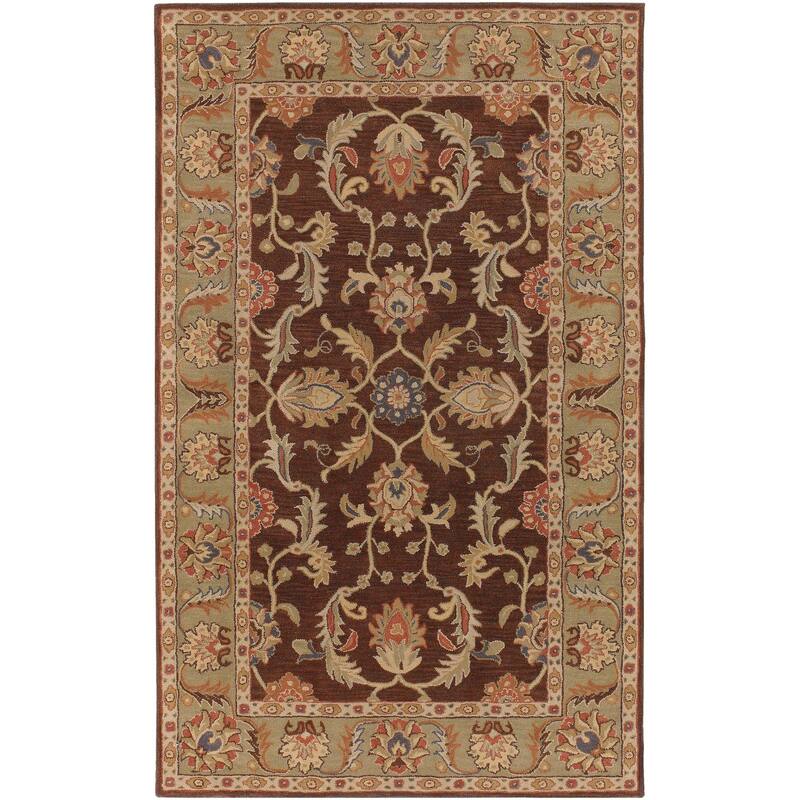 Artistic Weavers Coliseum Hand Tufted Traditional Border Wool Area Rug