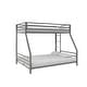 preview thumbnail 8 of 13, Signature Sleep Coen Kids' Bunk Bed with Reversible Ladder, Twin/Full, Black
