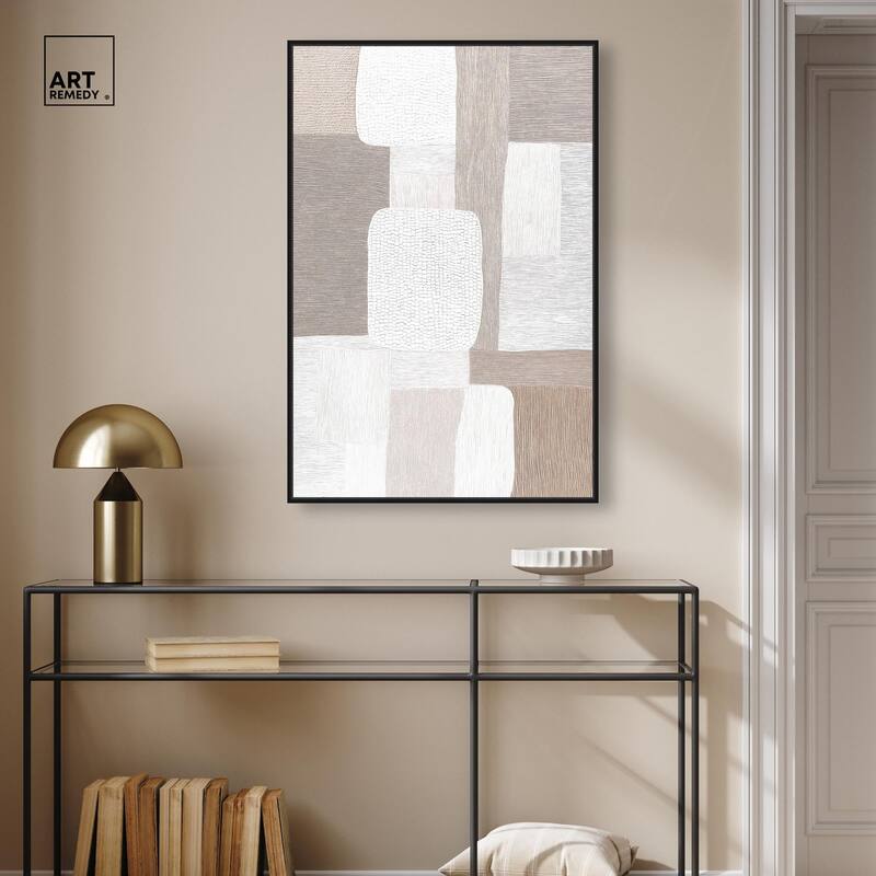 Stucco Squares II Canvas by Art Remedy