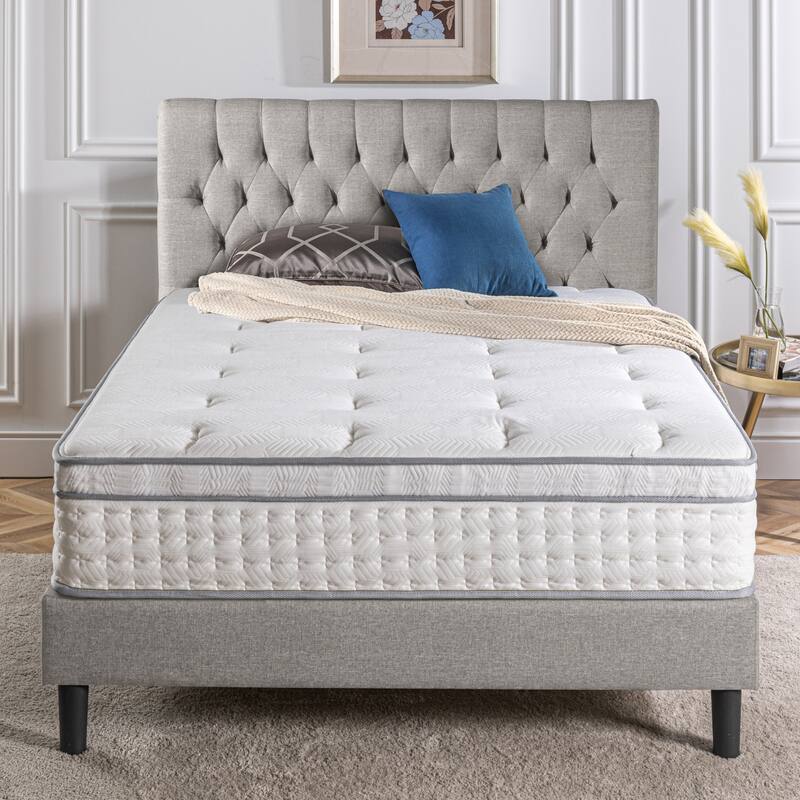 Priage by ZINUS 12" Euro Box Top Pocket Spring Hybrid Mattress